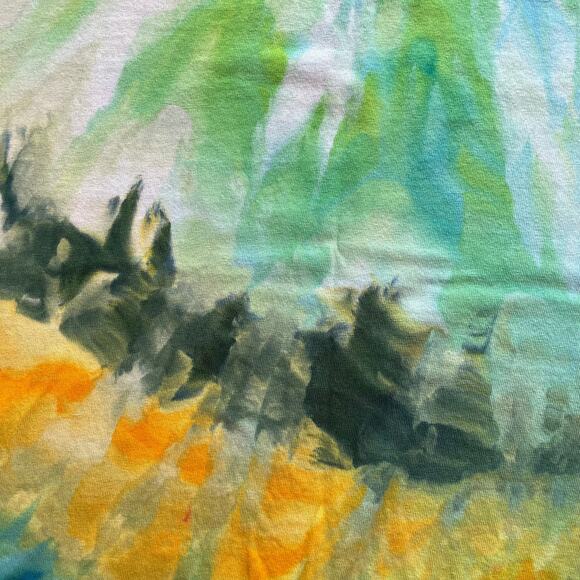 Ice Dyed Unisex T-shirt - Tie Dye Geode - Pink Blue Gray - Handmade (Small) - Picture 9 of 11